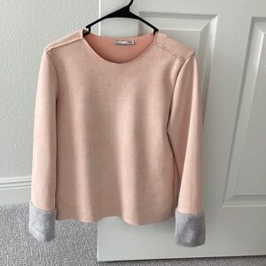 Zara Pink and Gray Women's Blouse